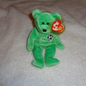 TY Beanie Baby Kicks Collectible with Errors